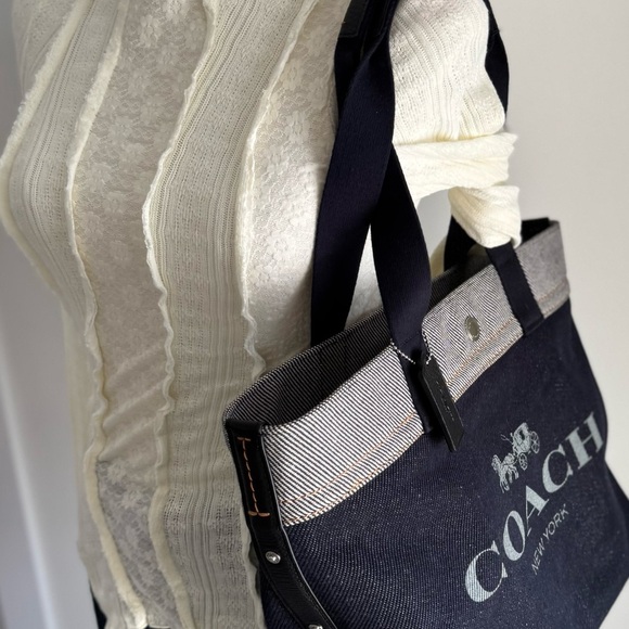 Coach Dark Blue Canvas Tote
(Listing #14) - Picture 9 of 11